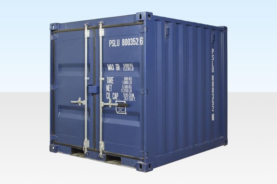 8FT SHIPPING CONTAINER (ONE TRIP) BLUE 1 8FT SHIPPING CONTAINER (ONE TRIP) BLUE