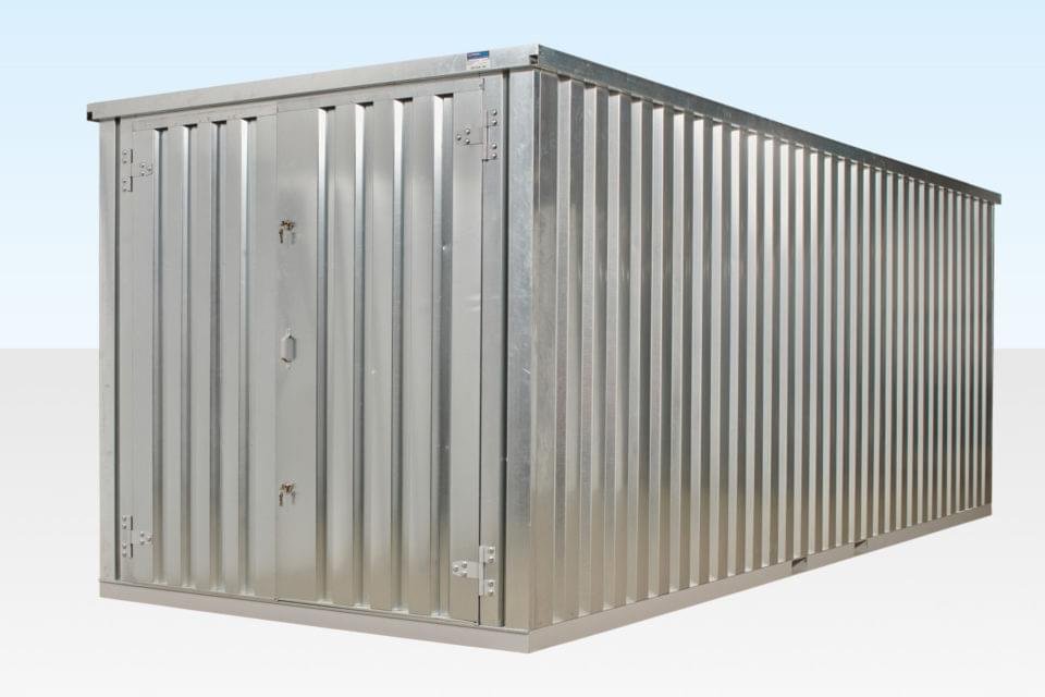 6M XL FLAT PACK CONTAINER STORE – GALVANISED - Image 2