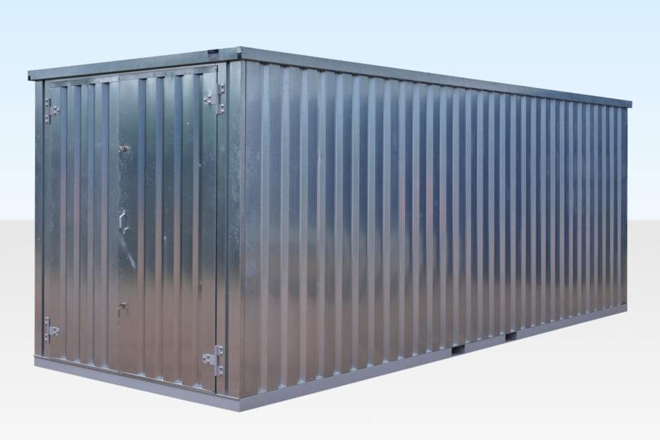 6M XL FLAT PACK CONTAINER STORE – GALVANISED - Image 3