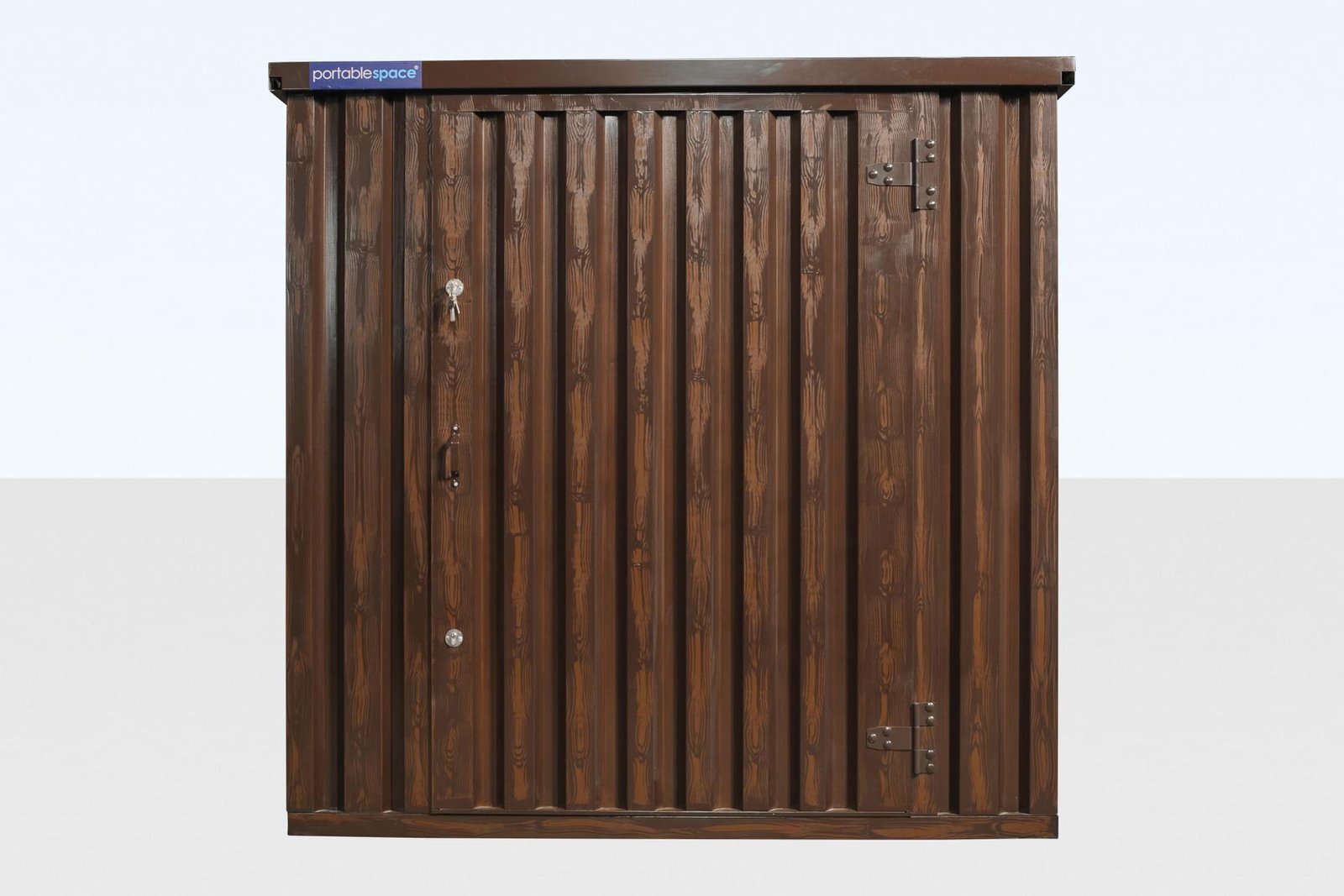 WOOD-EFFECT FLAT PACKED STORAGE CONTAINER 2M X 2.1M - Image 2