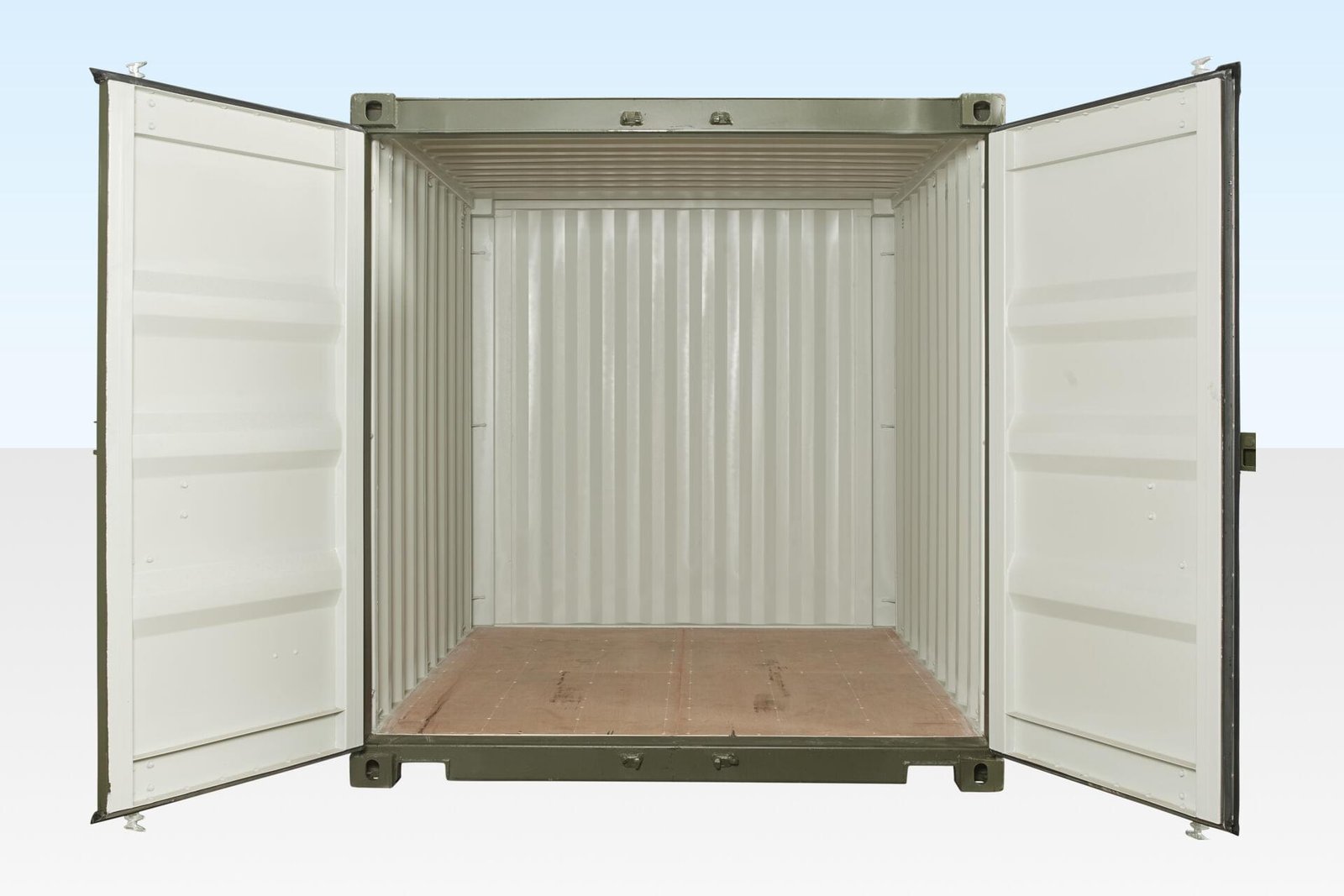 10FT X 8FT SHIPPING CONTAINER (ONE TRIP) GREEN - Image 2